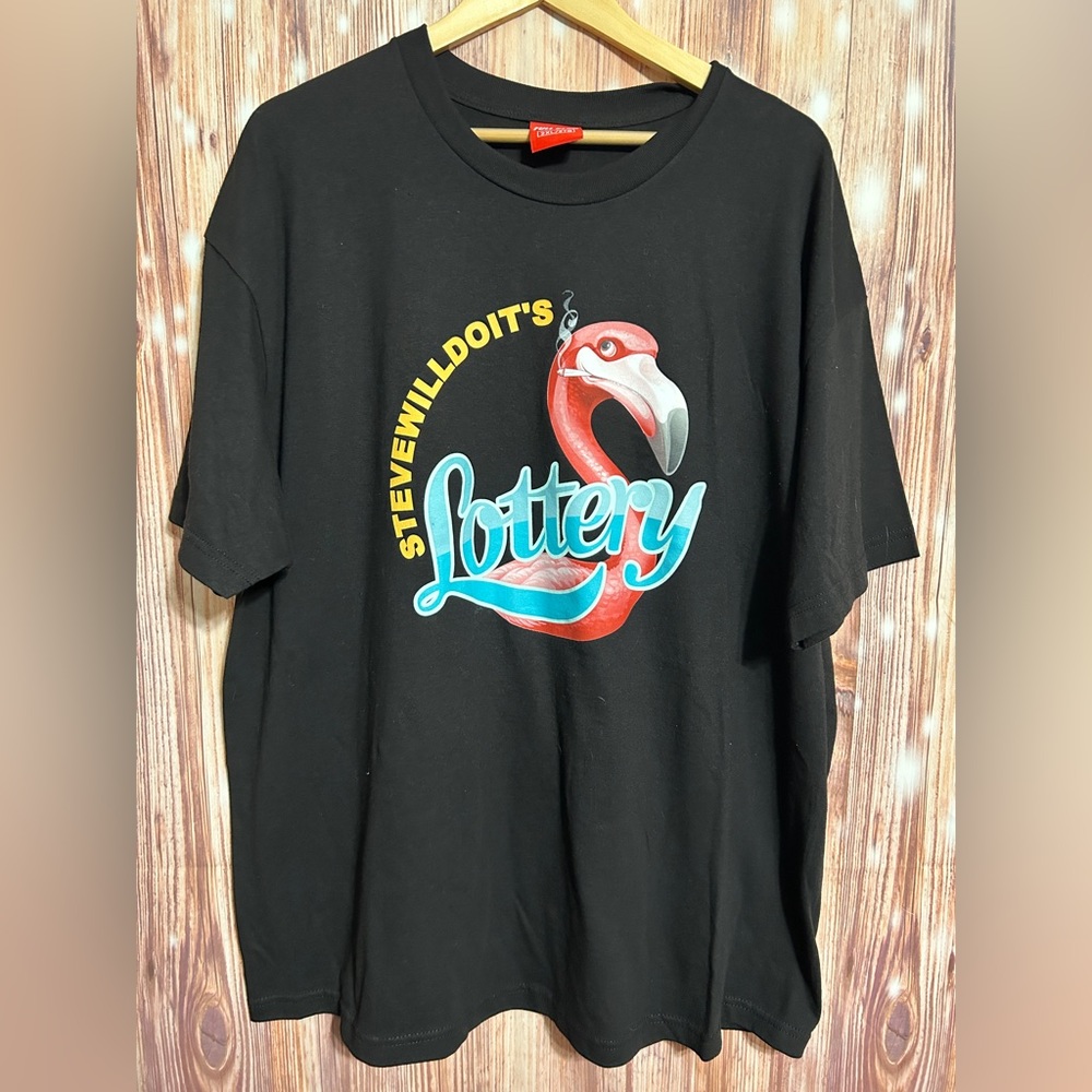 NWOT Full Send SteveWillDoIt Smoking Flamingo Lottery T Shirt Nelk Boys